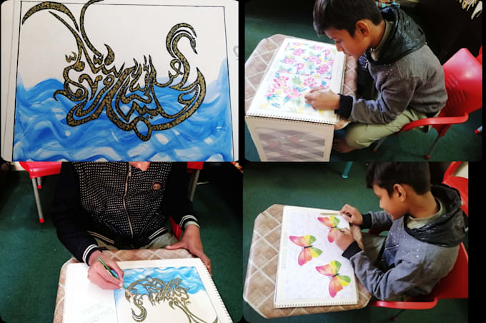 teach DIY crafts, drawing and painting online