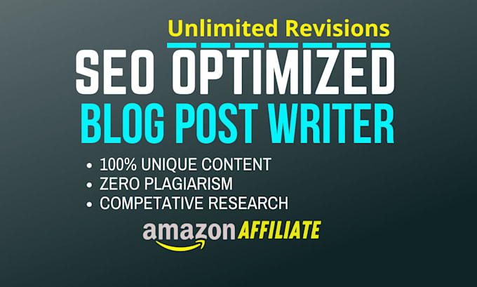 be seo website content writer, for amazon affiliate articles and blog writing