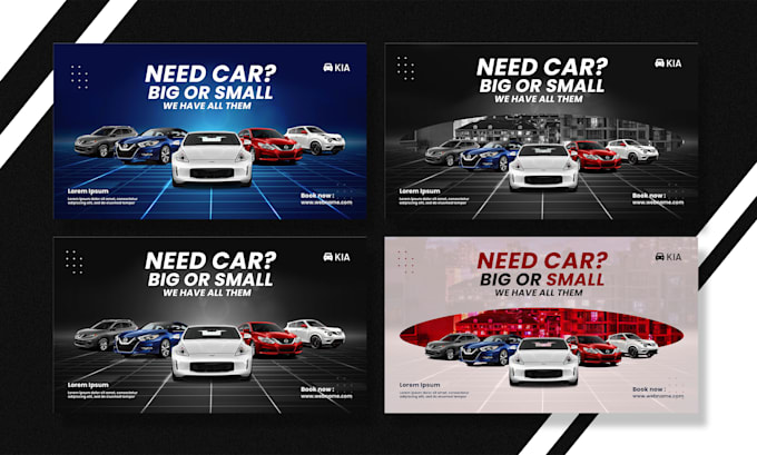 design website banner, slider, header ads and shopify banner