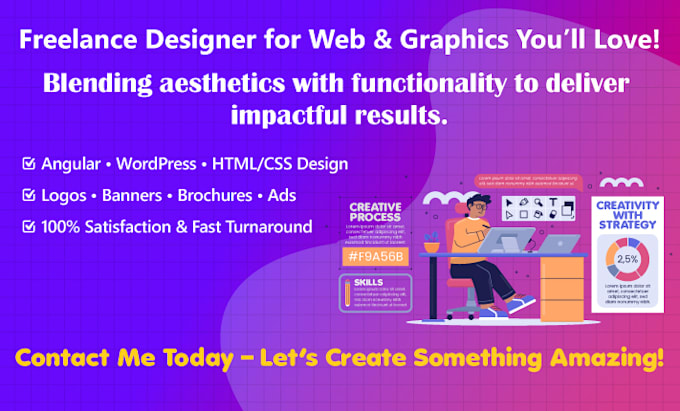 be your top notch freelance web graphic designer