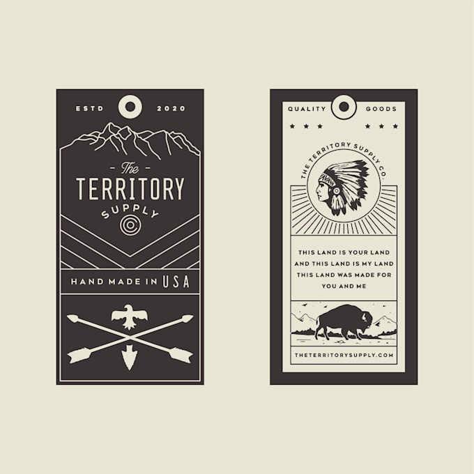 make vintage design logo with handdrawn illustration