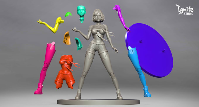 cut and key and fixing your model for 3d printing and toy