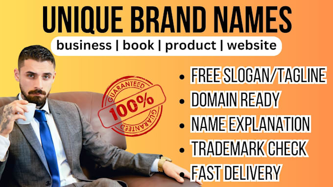 name your brand, business, book, product, website in 24h