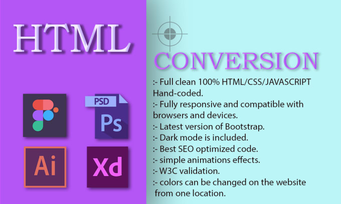 Convert Psd Xd And Figma To Responsive Html With Bootstrap Or Tailwind Css By Isharadulanjaya