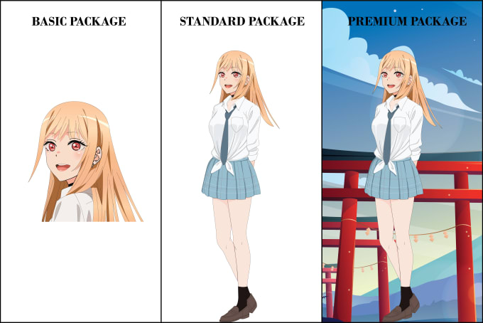 Draw vector character anime style for wallpaper or banner by Tdsign | Fiverr