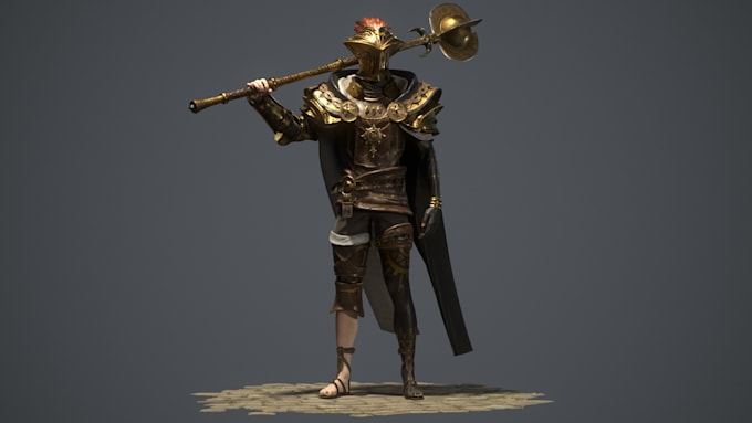 model and texture 3d characters for video games