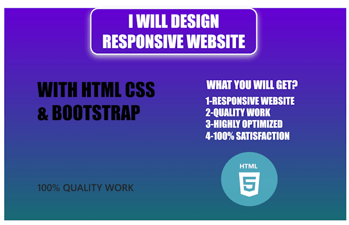 Design a responsive website with html css bootstrap 5 by Ibrahimibu07 ...