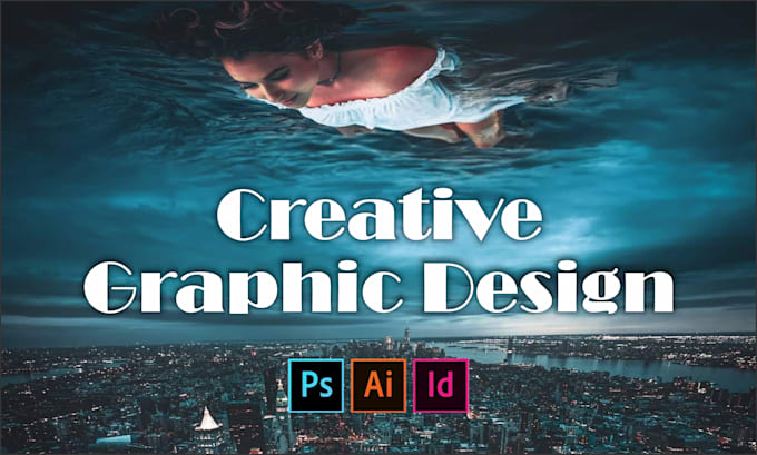 creative graphic design, photoshop work, indesign and adobe illustrator