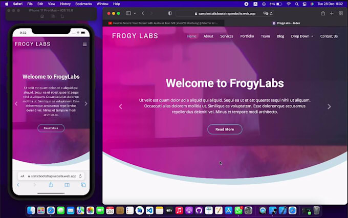 design professional responsive website and host free