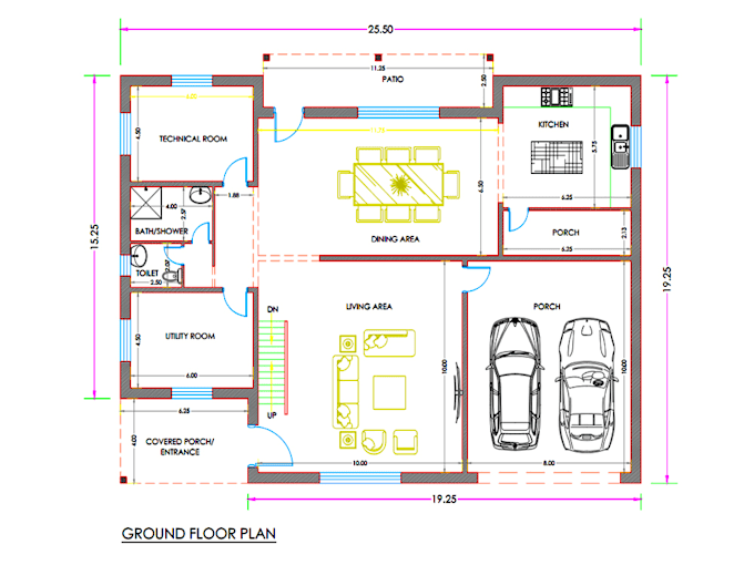 2d floor plan shipping container drawings house plan in autocad