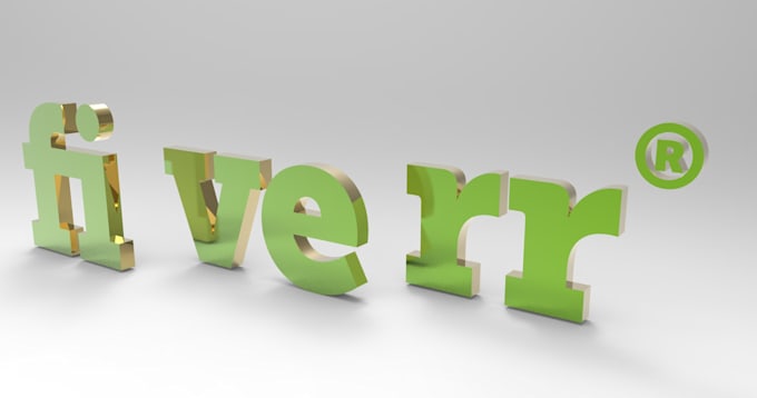 turn your 2d logo on a 3d hd rendered model