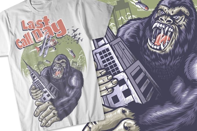 draw a detailed illustration for the tshirt in my style