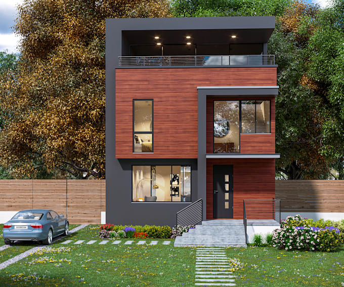 photorealistic 3d exterior architectural visualizations