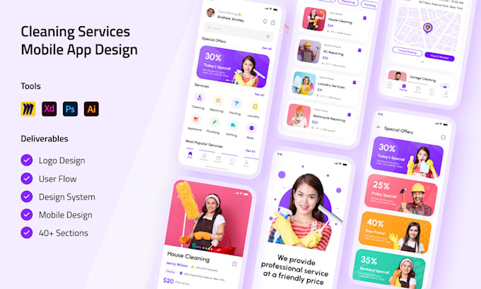 design mobile app ui ux for android and ios dashboard ui, wireframe prototype