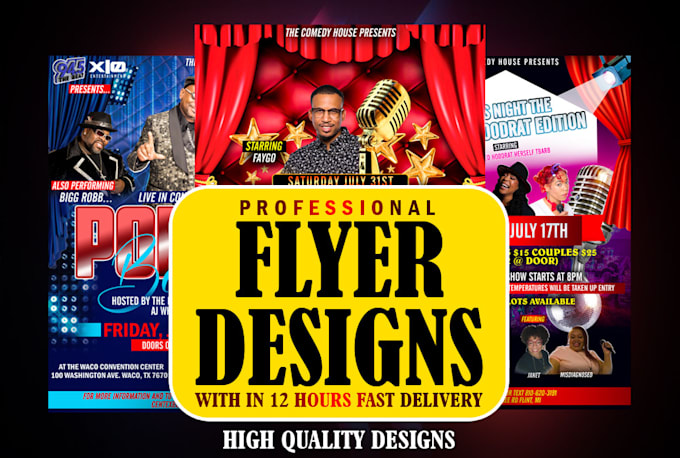 design you an attractive flyer and posters