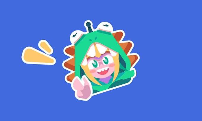 create a colorful sticker pack design for you