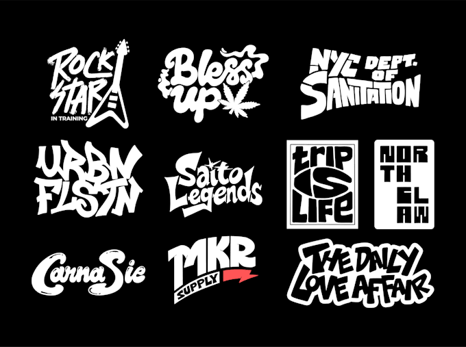 design elegant your typography text dj band music company