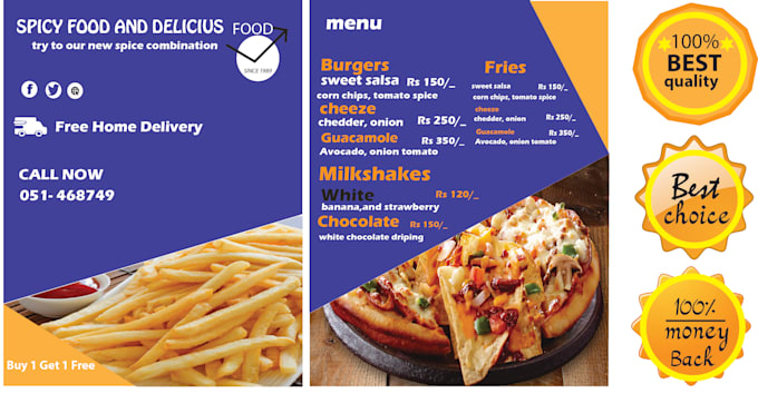 design food flyer for your restaurant