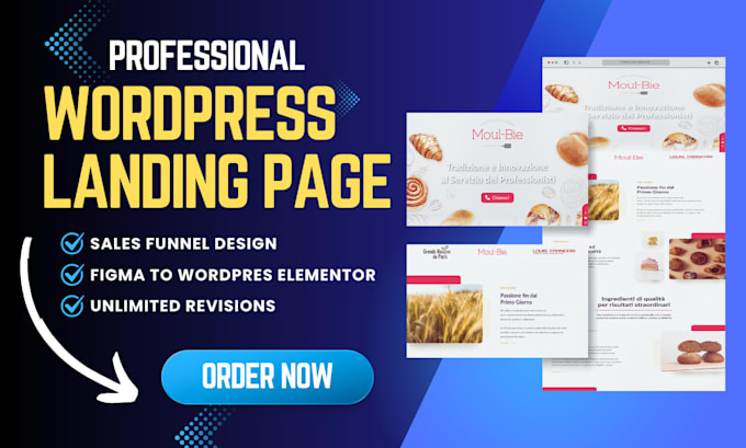 design high converting elementor landing page, homepage or wordpress website