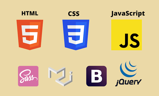 Do frontend web development using html css javascript front end web ...