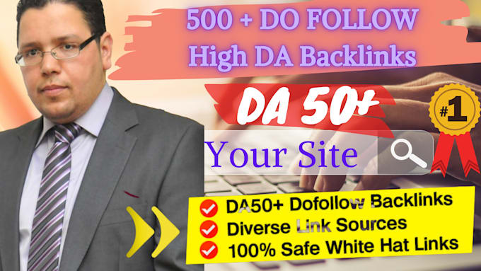 boost rankings with 50plus DR backlinks for off page link building SEO