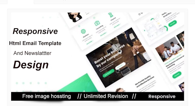 Design html templete and make responsive html template for email or ...