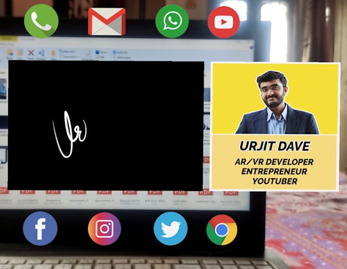 create webar based augmented reality business card for you