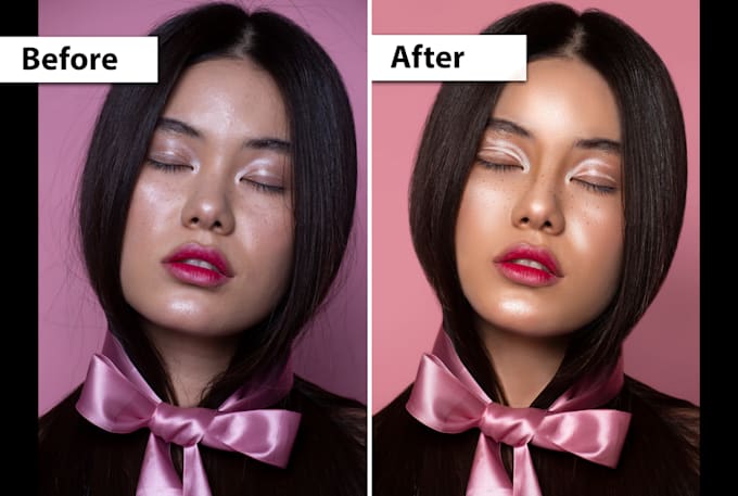 do high end photo skin retouching