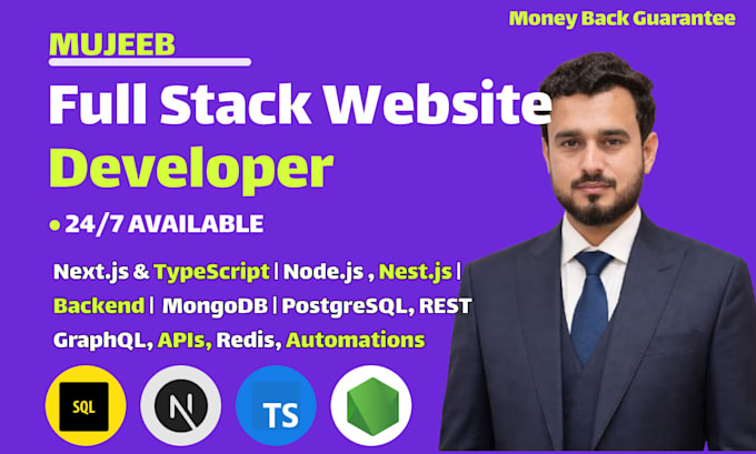 build a full stack web application with next js, node js and typescript