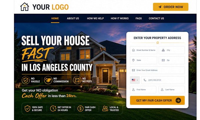 build your real estate investor wholesale and lead generation website website
