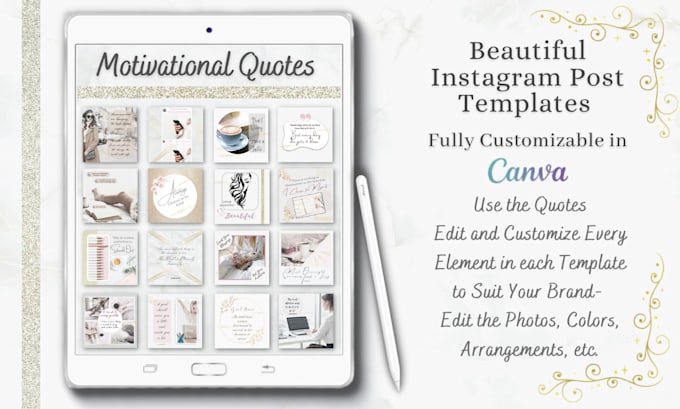 provide customizable quote templates for instagram