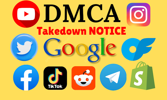 send dmca takedown notice to remove google,onlyfans,reddit,insta,fb under dmca