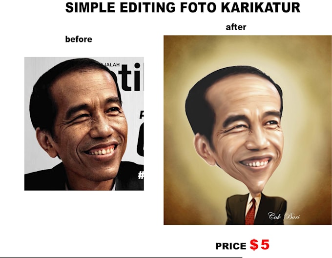 make your photo into digital caricature