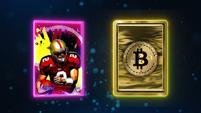 design and animate nft trading card or 3d crypto art