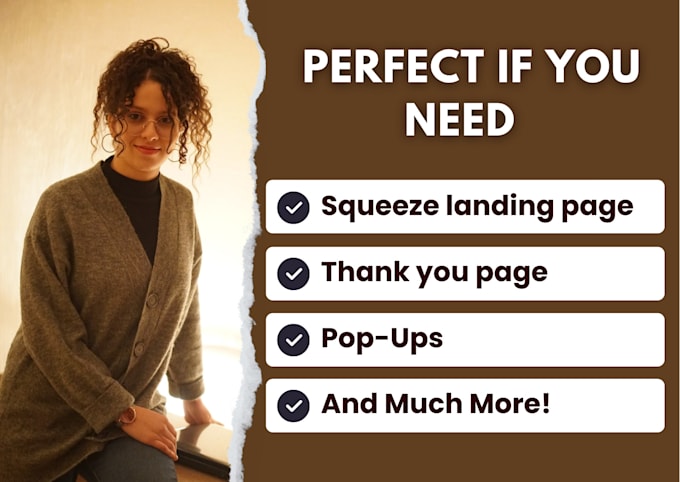 write the type of landing page you want