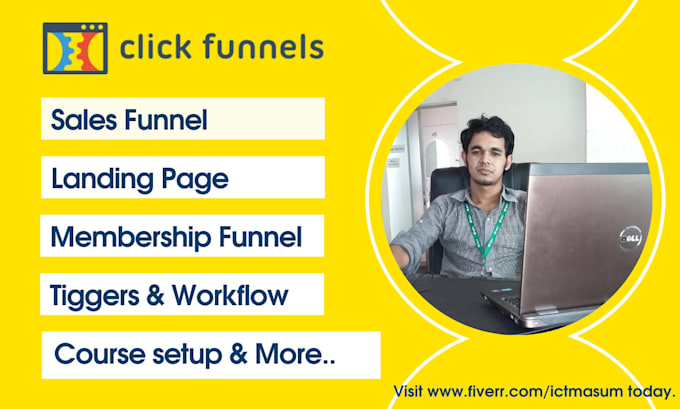 build funnel using clickfunnels, gohighlevel, kajabi