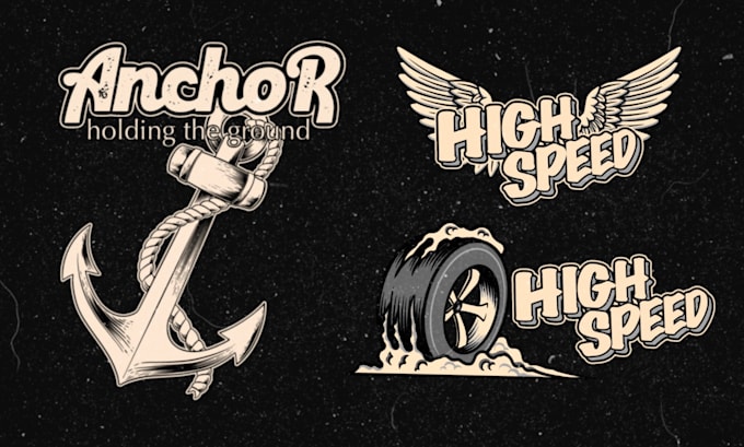 create design amazing vintage illustration with hand drawn