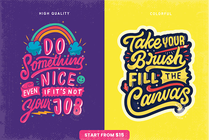 create premium hand lettering and typography
