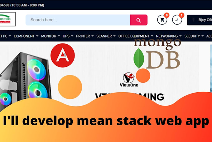 Develop your ecommerce website using angular, nodejs, mongodb ...