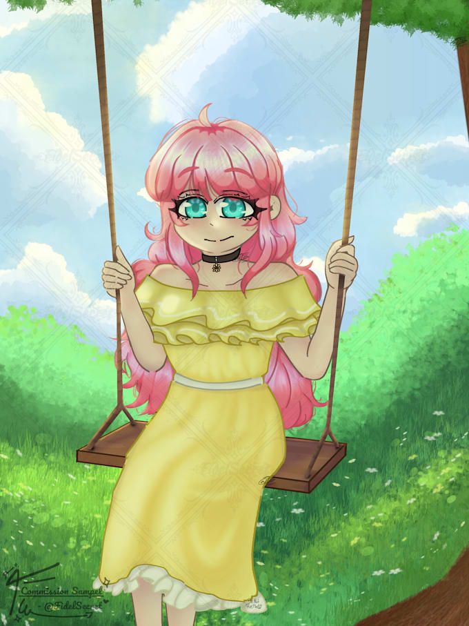 draw my illustration style art for you