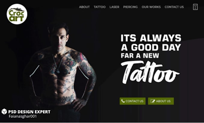 convert web pages templates into PSD and HTML