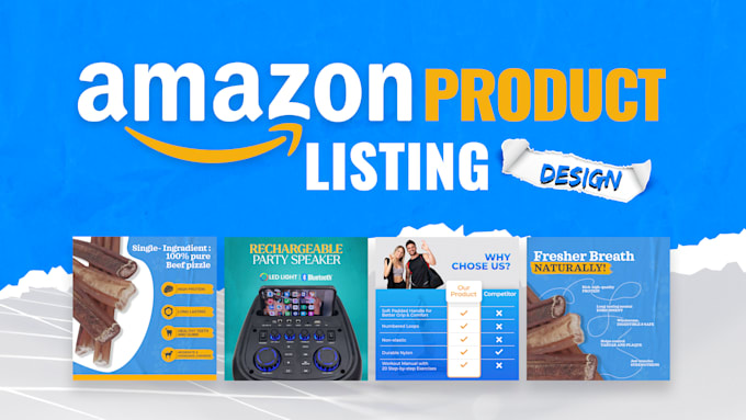 do amazon listing images and infographic design