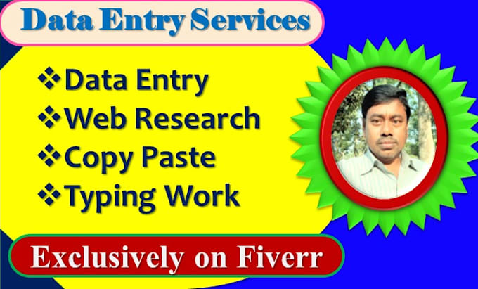 do data entry, data management and data collection copy past