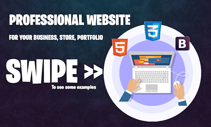Create customized professional website in html, css without using any ...