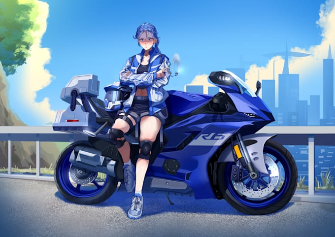 draw vibrant fantasy anime and manga character design