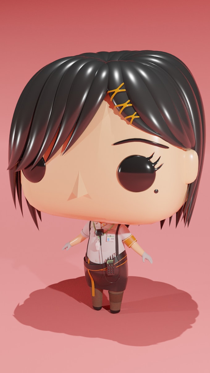 make chibi funko pop with simple detail