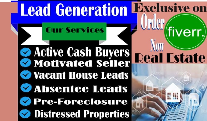 Hire a freelancer to provide active cash buyers for real estate with skip tracing