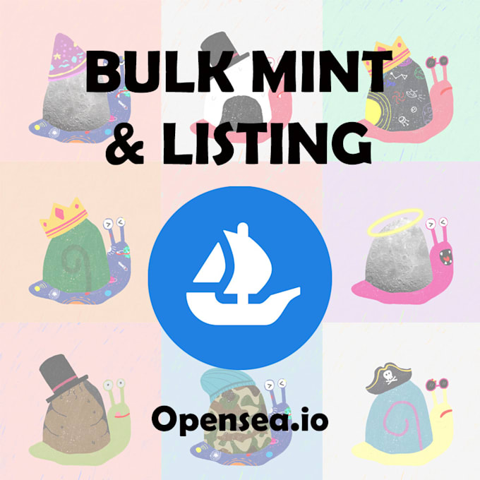 Bulk mint and listing your nft at opensea with metadata by Designdholic