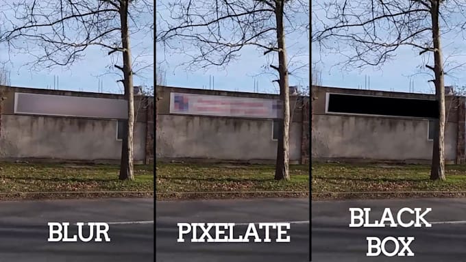 blur pixelate censor videos