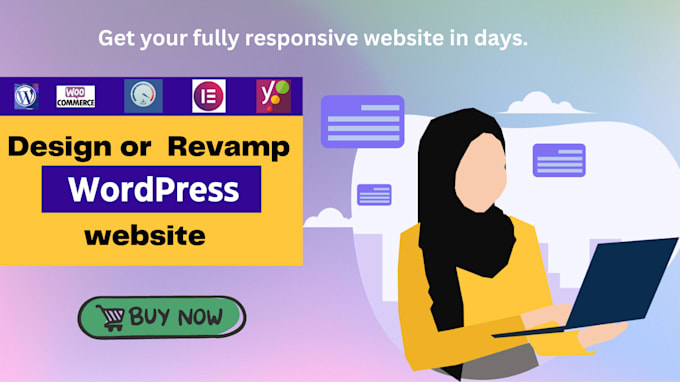 design or redesign a responsive wordpress website
